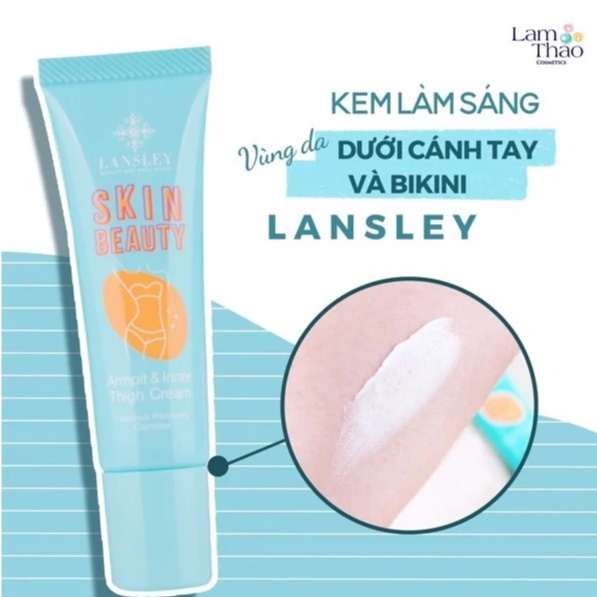 Kem Làm Sáng Da Vùng Dưới Cánh Tay Và Bikini Lansley Skin Beauty Armpit &amp; Inner Thigh Cream