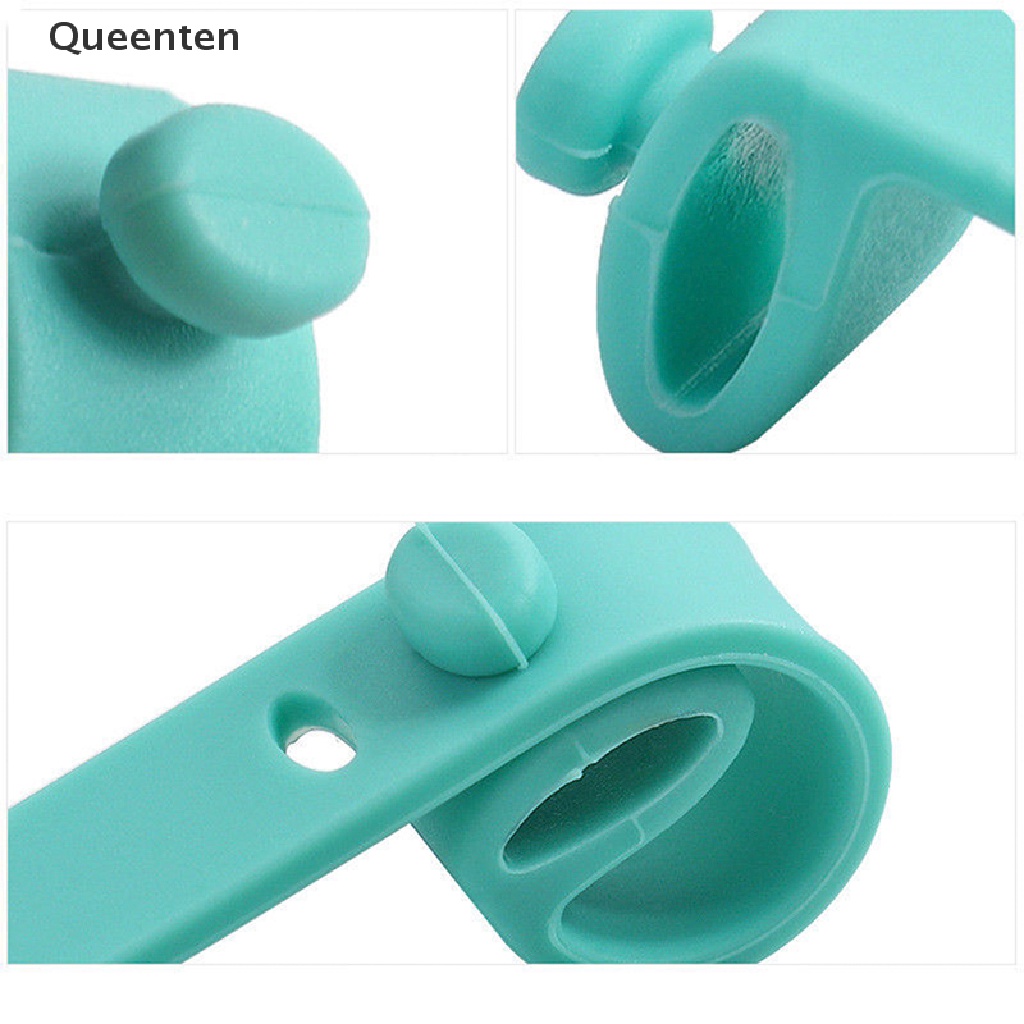 Queenten Silicone Data Cable Organizer Headphone Cord Finishing Buckle Wrap Tie Strap QT