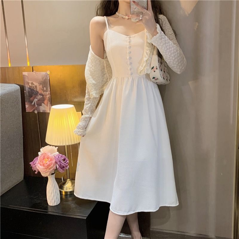 Áo Khoác cardigan Ren Mỏng Tay Dài Chống Nắng Thời Trang Mùa Hè Cho Nữ