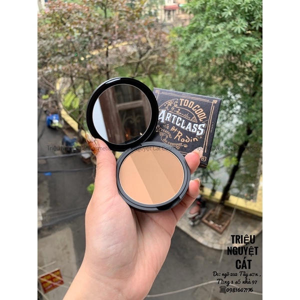 Phấn Tạo Khối Too Cool For School Art Class By Rodin Với 3 Ngăn Màu Chuẩn Makeup.