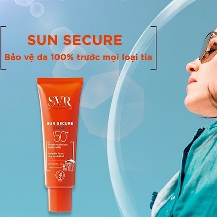 Kem Chống Nắng Trong Suốt Và Không Gây Nhờn Da Svr Sun Secure Fluide Spf50+ 50ml