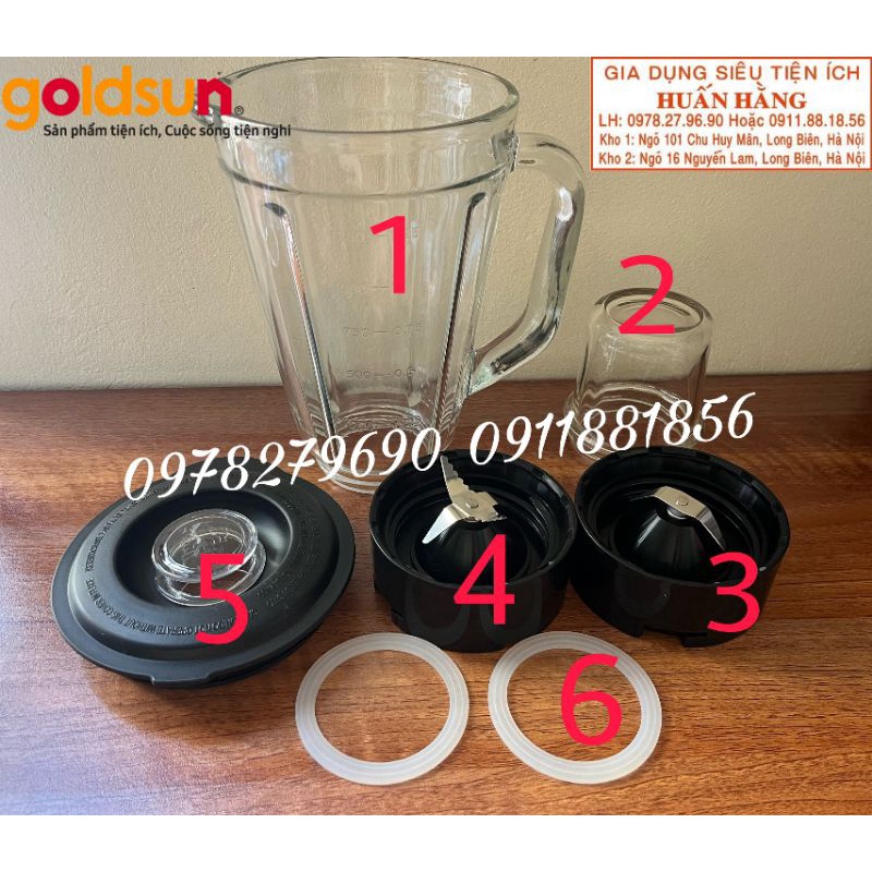 (Hàng mới tách bộ chính hãng) Linh kiện máy xay sinh tố Goldsun GBL4102