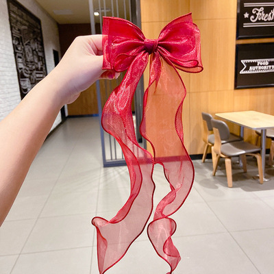 Kẹp Tóc Hình Nơ Phối Tua Rua Cho Bé Gái