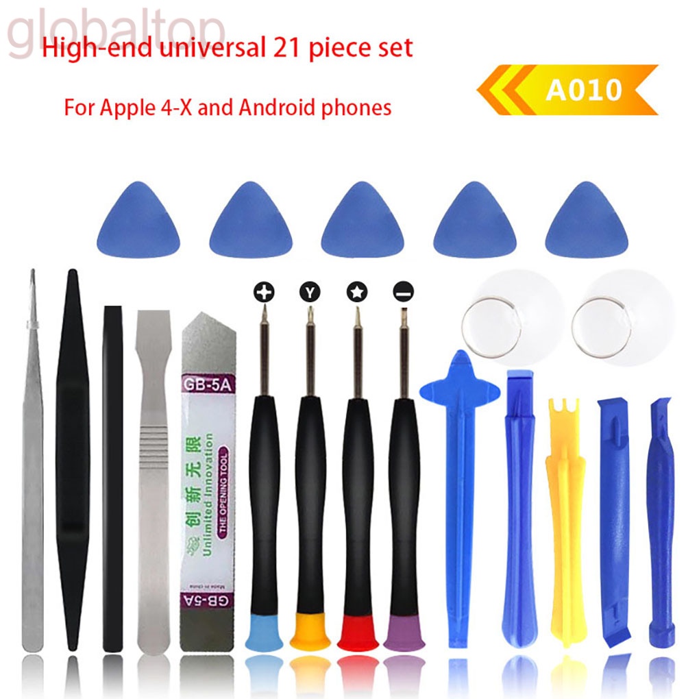 Bộ 21 dụng cụ sửa chữa điện thoại chống trượt màu ngẫu nhiên Sửa Chữa Cầm Tay Cho Điện Thoại Di Động iPhone Macbook PC Máy Tính Xách Tay