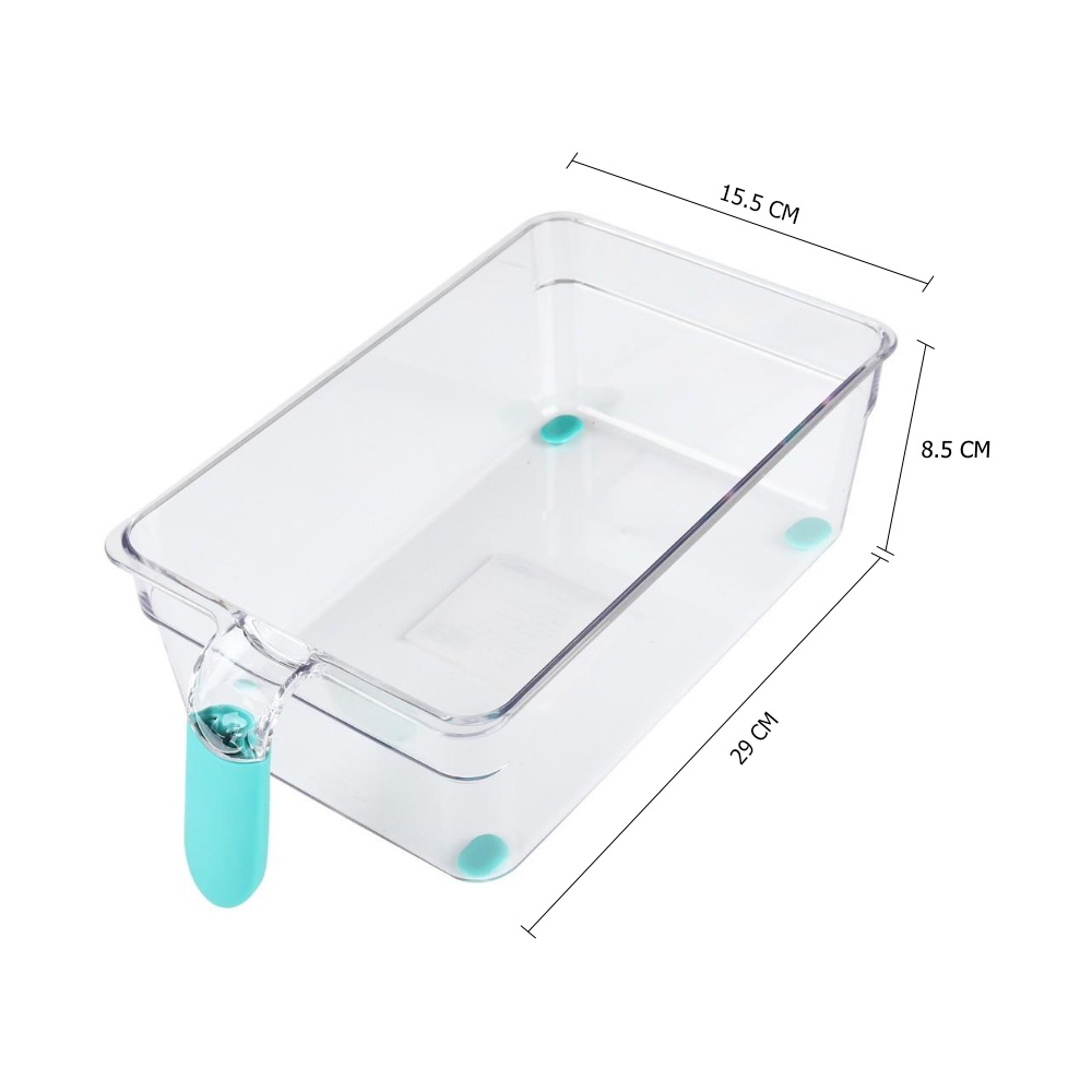 HomeBase KECH Hộp bảo quản tủ lạnh bằng nhựa có tay cầm 24406 W29xD15.5xH8.5cm