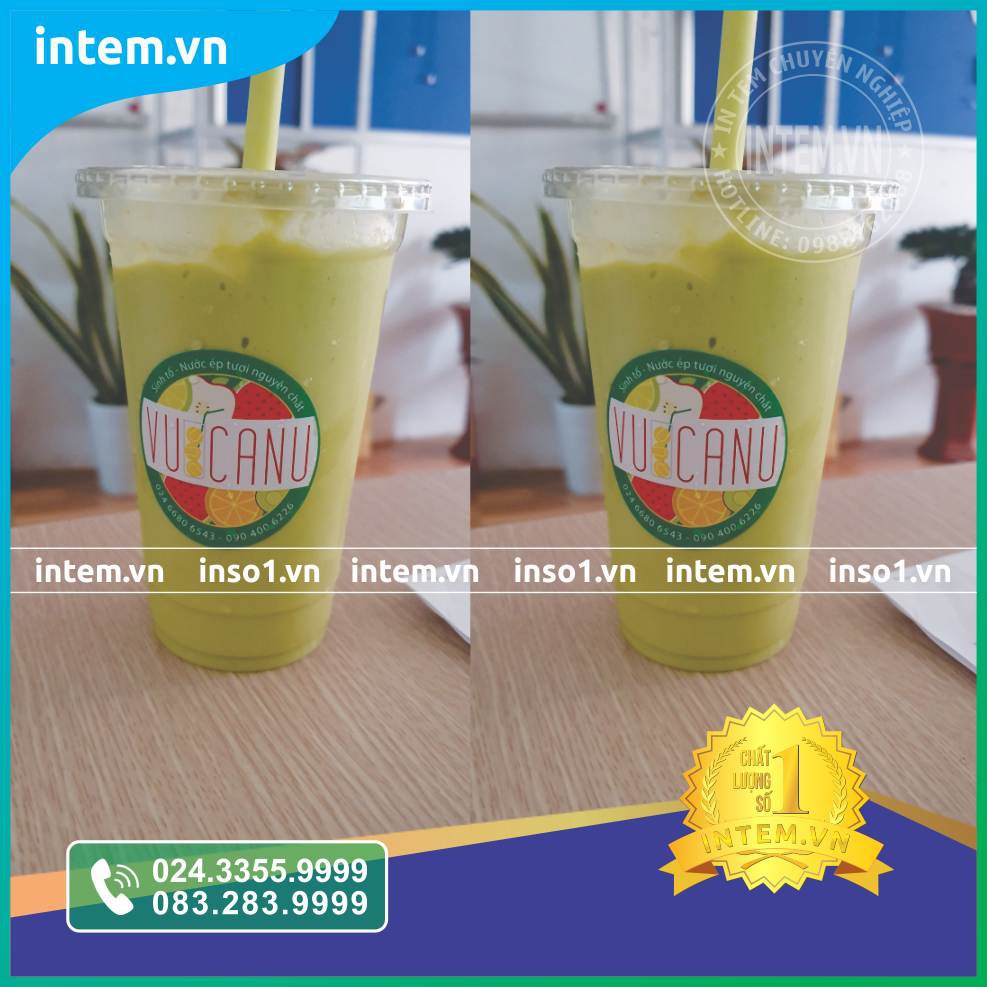 STICKER DÁN CỐC TRÀ SỮA, LY CAFE