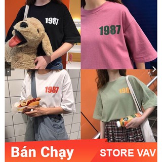 Áo thun tay lỡ form rộng 1987 - storevav