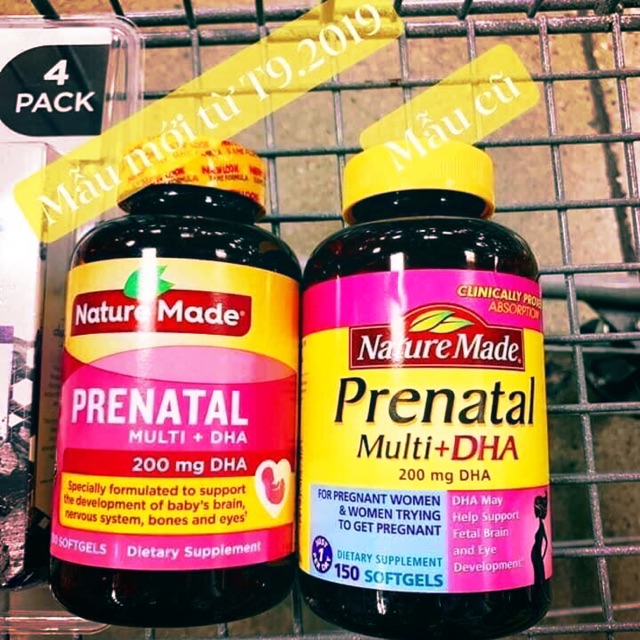 Vitamin bầu mỹ Prenatal 150v