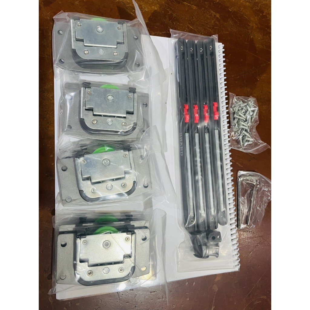 Bánh xe cửa lùa có giảm chấn, bánh xe tủ áo, hàng cao cấp, bánh xe xanh