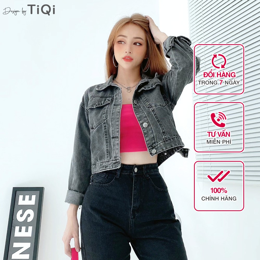 Áo khoác jean nữ nhiều màu TiQi Jeans K-801