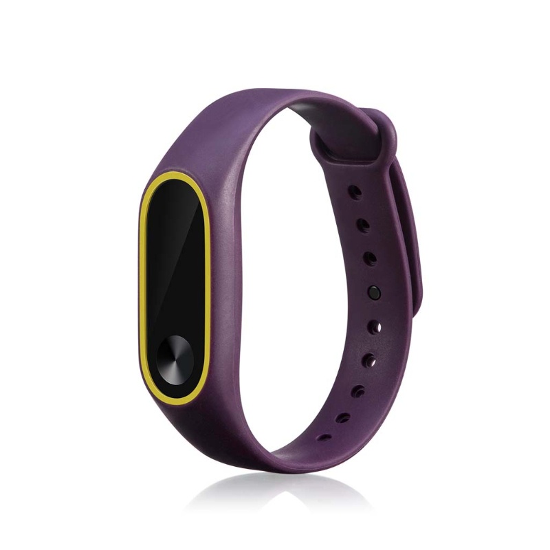 Dây Đeo Silicone Hai Màu Cho Đồng Hồ Thông Minh MI Band 2