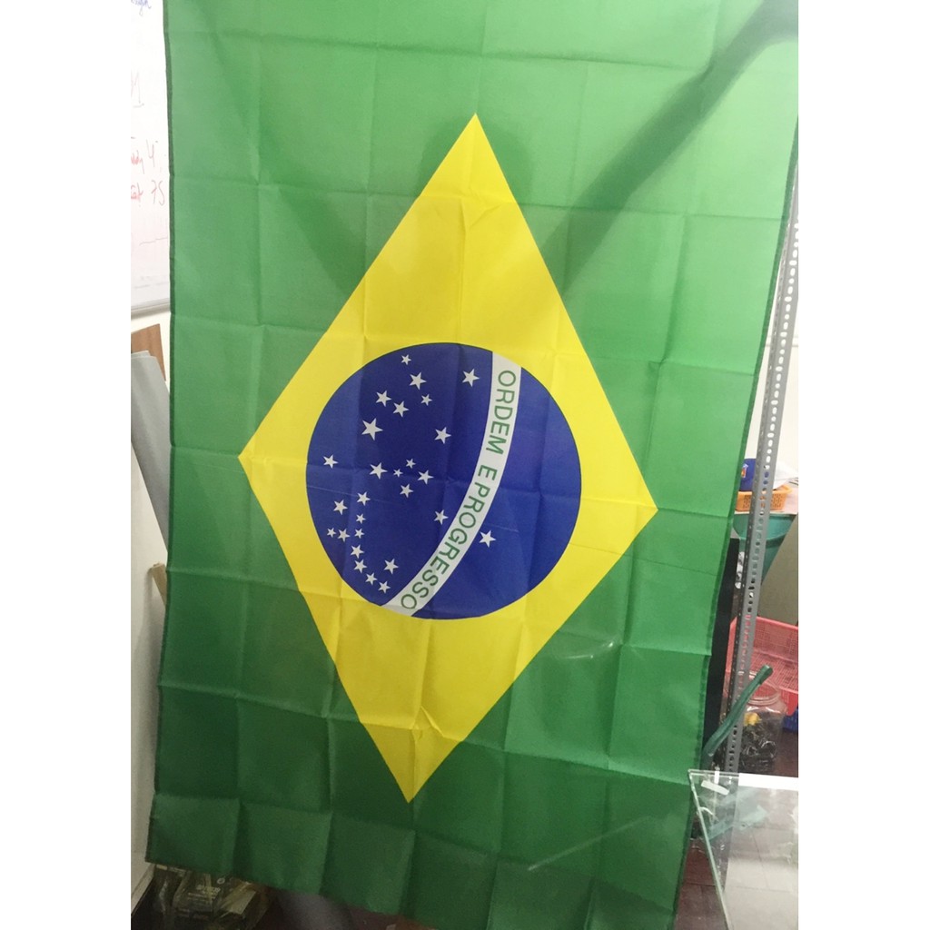 Cờ Brasil 1m x 1m5