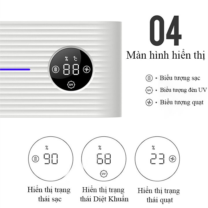 Máy Khử Khuẩn Bàn Chải Đánh Răng Xiaomi Youpin Sothing - Khử Khuẩn Bằng Tia UV - Led Hiển Thị Thông Số