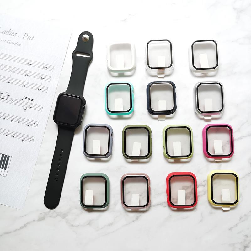 Ốp Viền Apple Watch Kính Cường Lực Chống Sốc Bảo Vệ Màn Hình Apple Watch Series 1/2/3/4/5 38mm 40mm 42mm 44mm