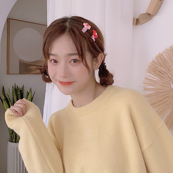 Set 10 kẹp tóc tùy chọn hoạ tiết dễ thương xinh xắn
