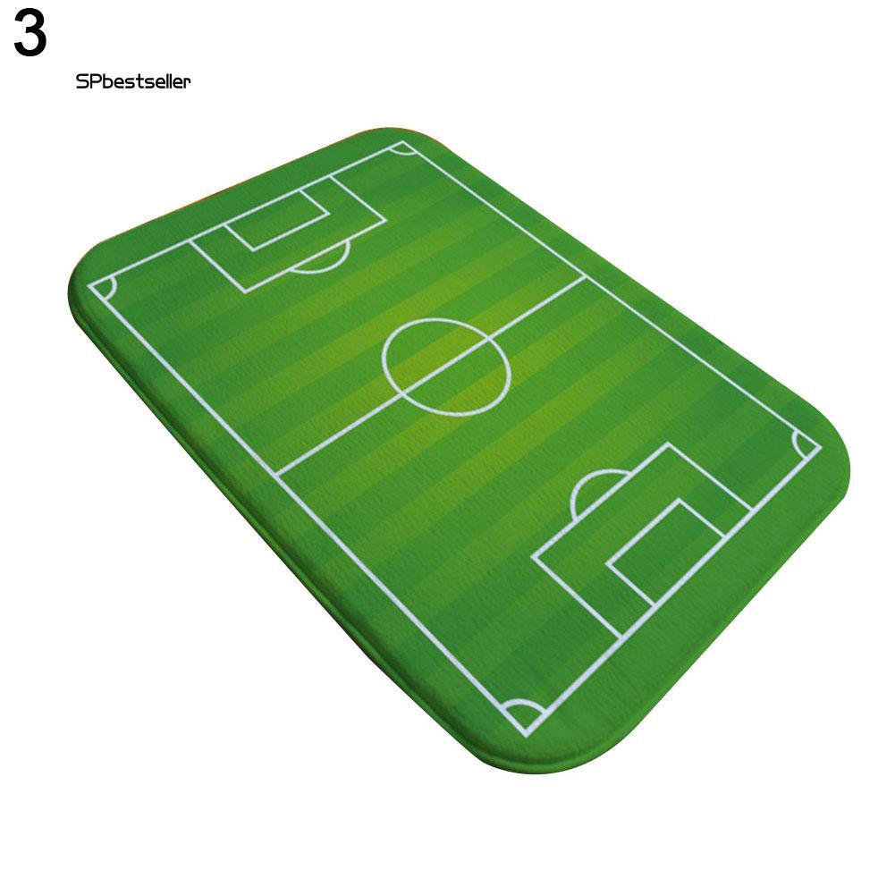 Thảm chùi chân chống trượt họa tiết sân bóng đá sáng tạo chất lượng cao