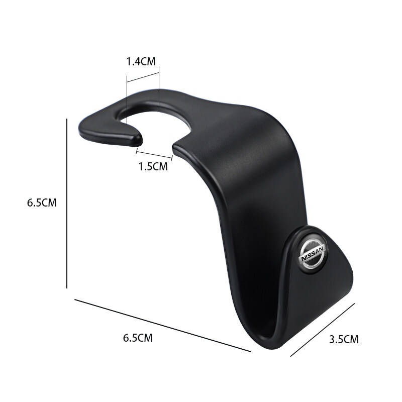 Set 4 Móc Treo Đồ Gắn Lưng Ghế Ngồi Xe Hơi Nissan Grand Livina X-trail Navara Almera Sentra Sylphy Kicks GTR