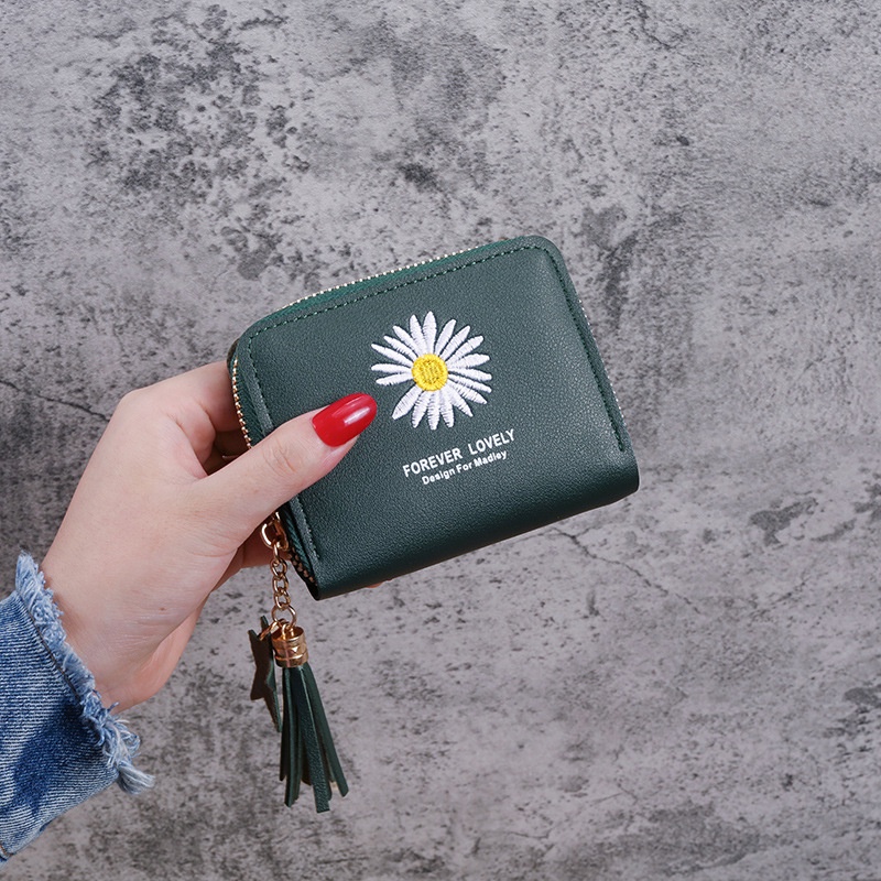 Ví Da Nhỏ Đựng Tiền Xu/Thẻ In Họa Tiết Dễ Thương Phong Cách Hàn Quốc Cho Nữ 020