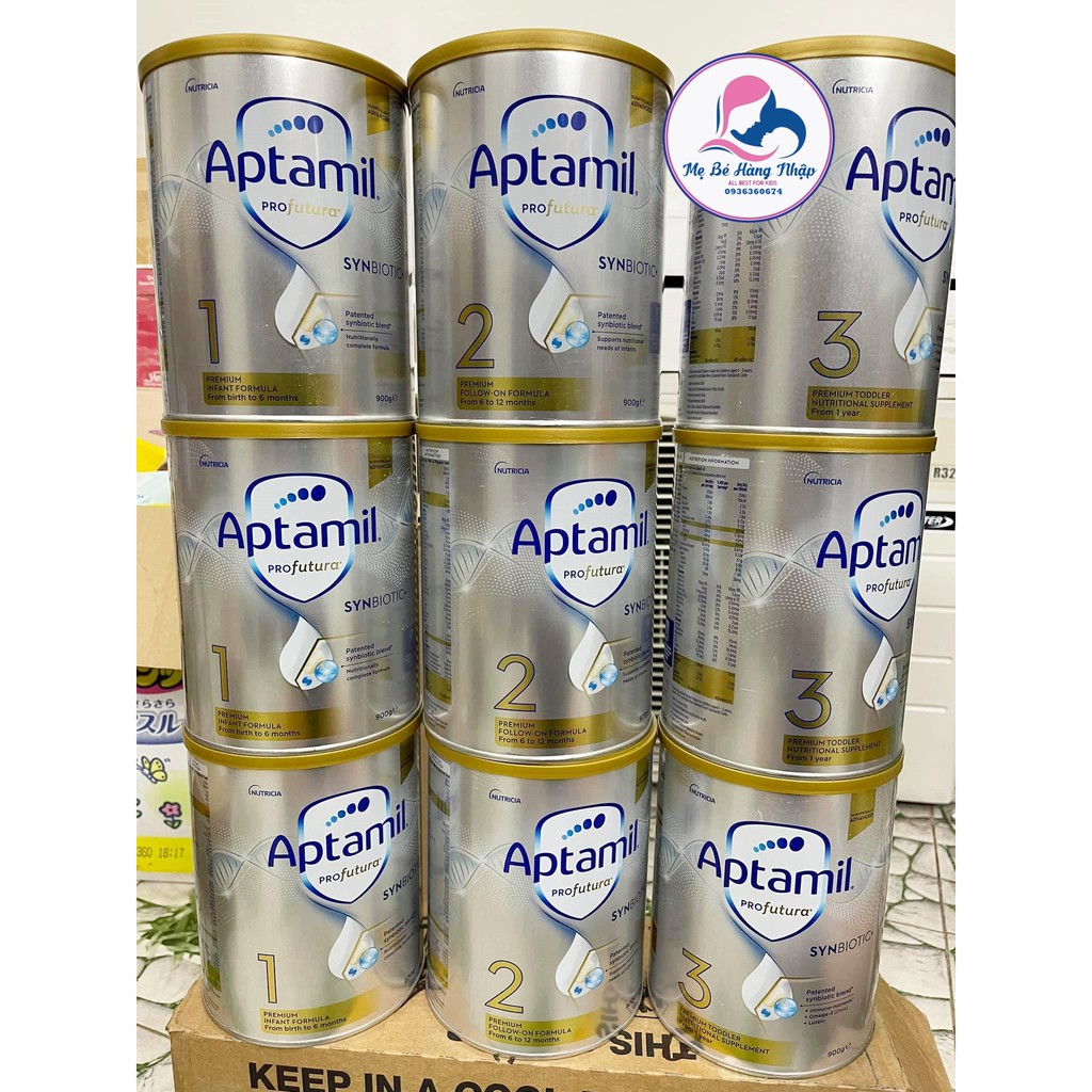 [Mẫu mới] Sữa Aptamil Profutura Úc 900g số 1, 2, 3, 4 Chính Hãng
