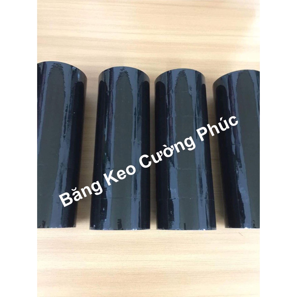 "1 CÂY 6 CUỘN BĂNG KEO MÀU ĐEN" BÓNG,KÍN ĐÁO,LÔI CUỐN
