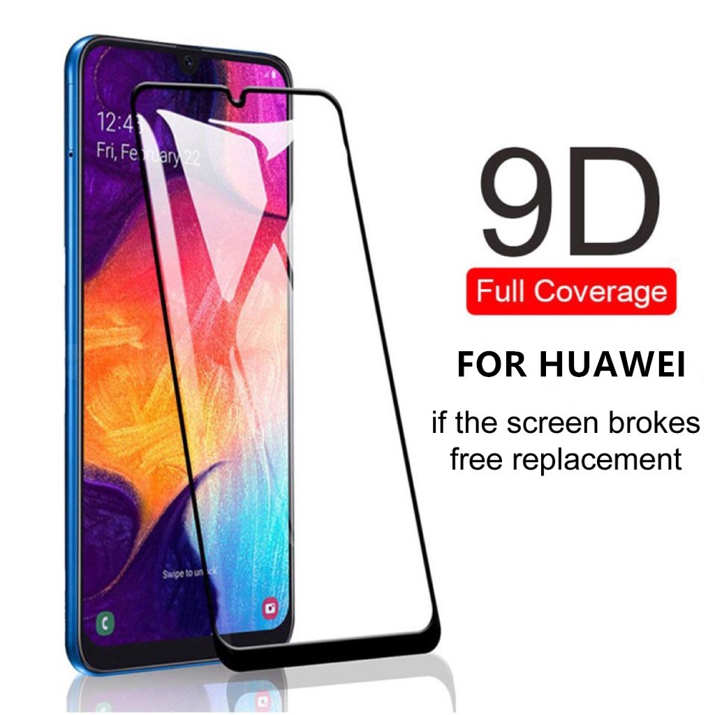 Kính Cường Lực 9d Bảo Vệ Toàn Màn Hình Cho Huawei Honor 8 9 10 Lite 10i 20i 20s 20 Pro 30 30s 9a V30 6x 7x 7a