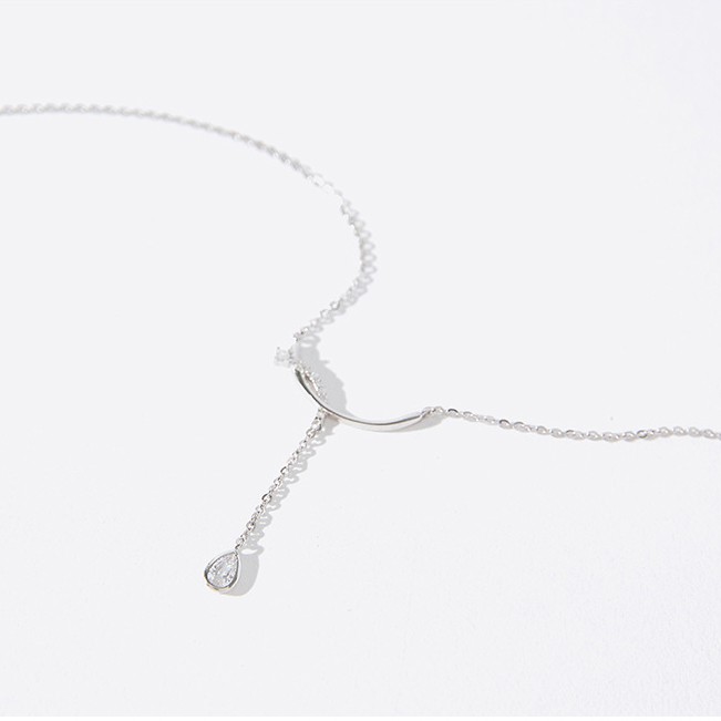 Vòng cổ mạ bạc 925 dây chuyền nữ cao cấp sang trọng thanh mảnh nhẹ nhàng trang sức CINLA DC007