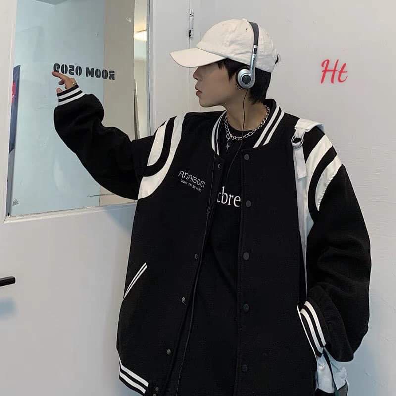 Áo khoác bomber bóng chày AN HT12