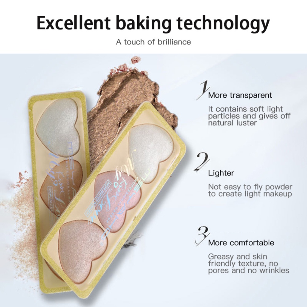 (Hàng Mới Về) Bảng Phấn Mắt Gudu Ba Màu Ngọc Trai Sáng Bóng Đáng Yêu Cho Nữ | BigBuy360 - bigbuy360.vn