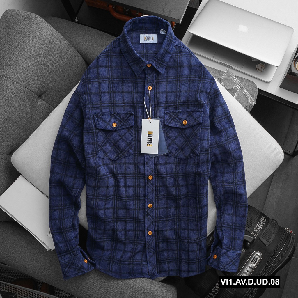 Aó sơ mi NAM kẻ caro Underness chính hãng | BigBuy360 - bigbuy360.vn