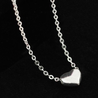 Dây chuyền nữ Bạc BSJ mặt trái tim chất liệu bạc ta cao cấp DNU08