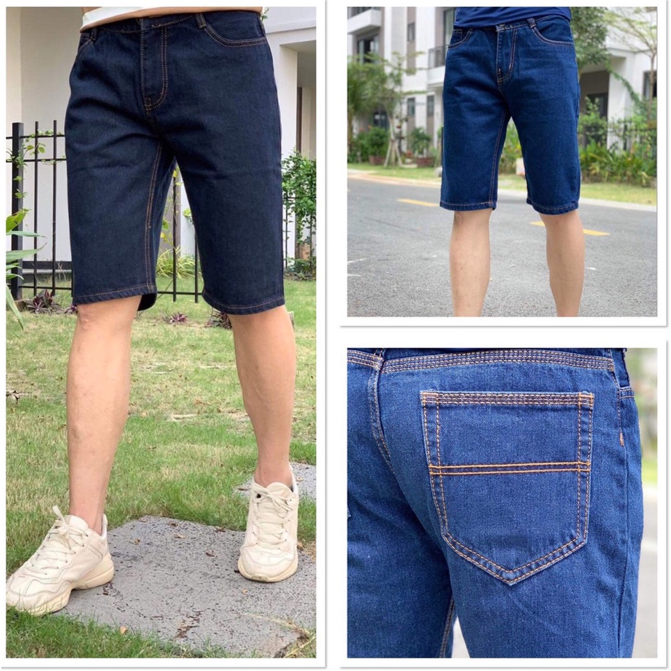 Quần short Jean Nam 03 màu cơ bản, form chuẩn đẹp - có size Bự Jean004