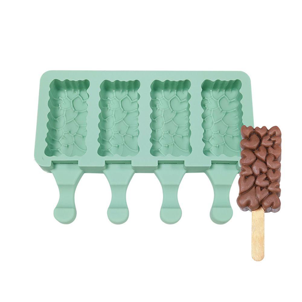 Khuôn Silicone Làm Kem 4 Ngăn Tại Nhà