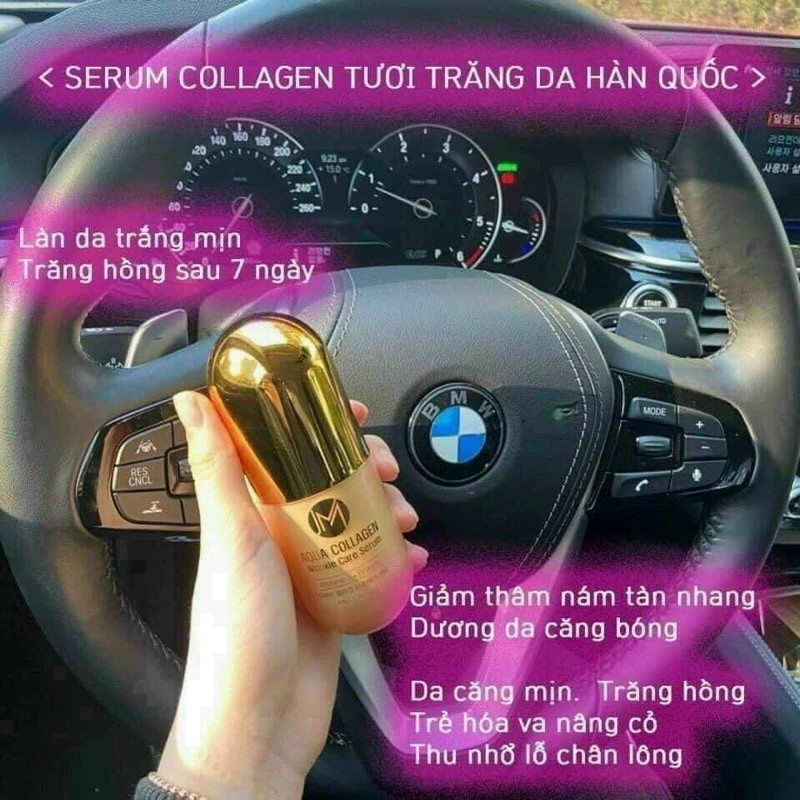 SERUM COLLAGEN TƯƠI TRẮNG DA JM AQUA HÀN QUỐC