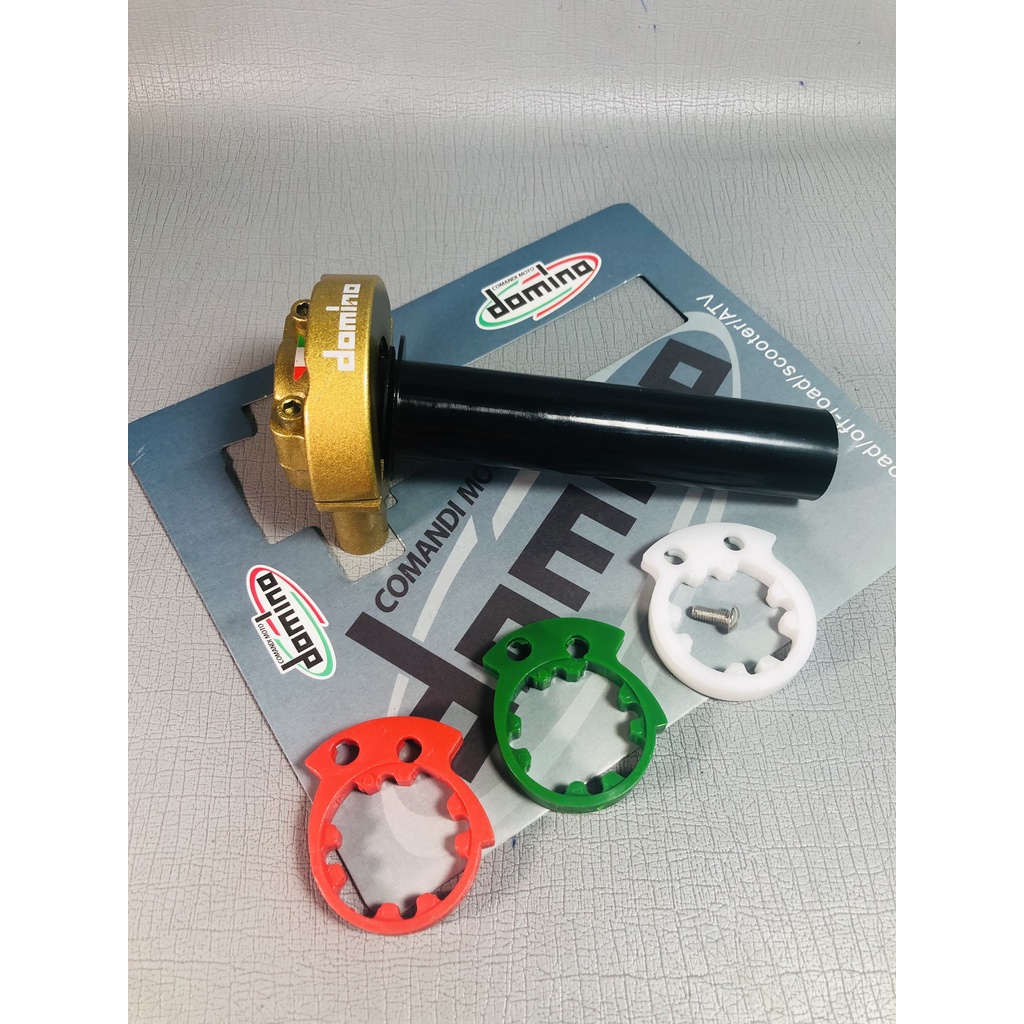 Cùm tăng tốc Domino 2 dây ga ( 2 màu : Vàng / Đen )