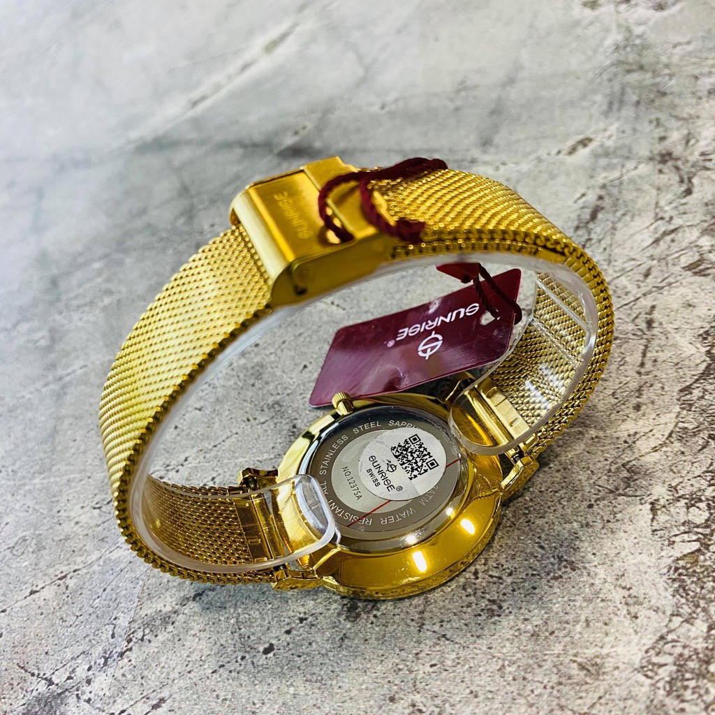 Đồng hồ Sunrise Nam chính hãng Nhật Bản M1237SA.G.XL - kính saphire chống trầy - Bảo