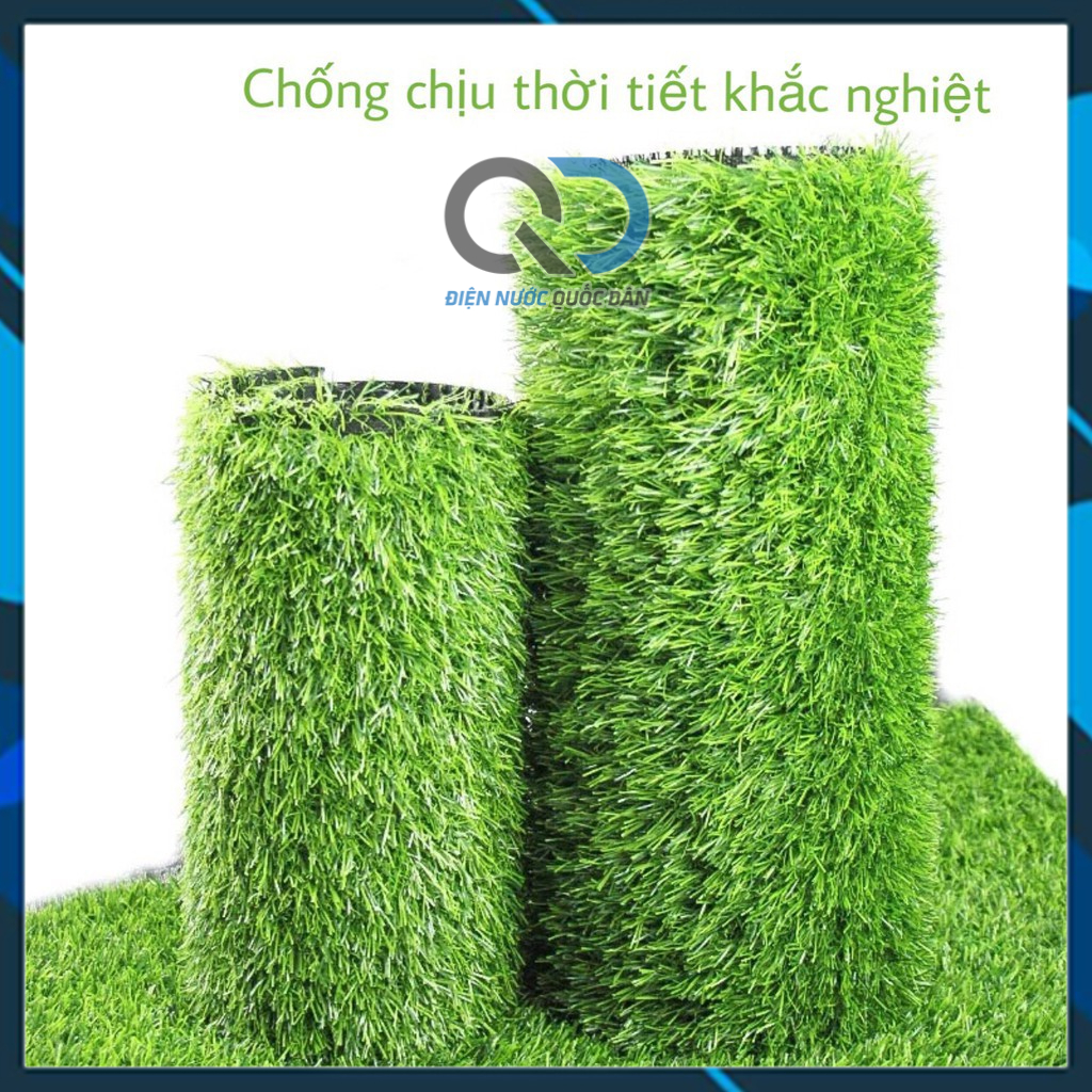 Thảm Cỏ Nhân Tạo Trải Sàn, Sân Vườn, Ban Công Ngọn Cao 1cm và 2cm