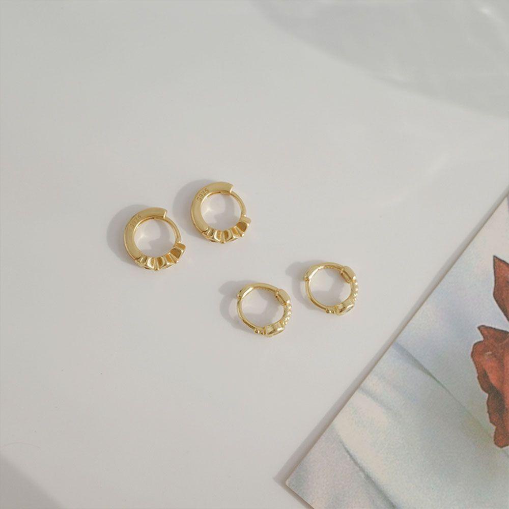 Khuyên Tai Dạng Kẹp Không Gây Dị Ứng Thiết Kế Tối Giản Cho Nữ