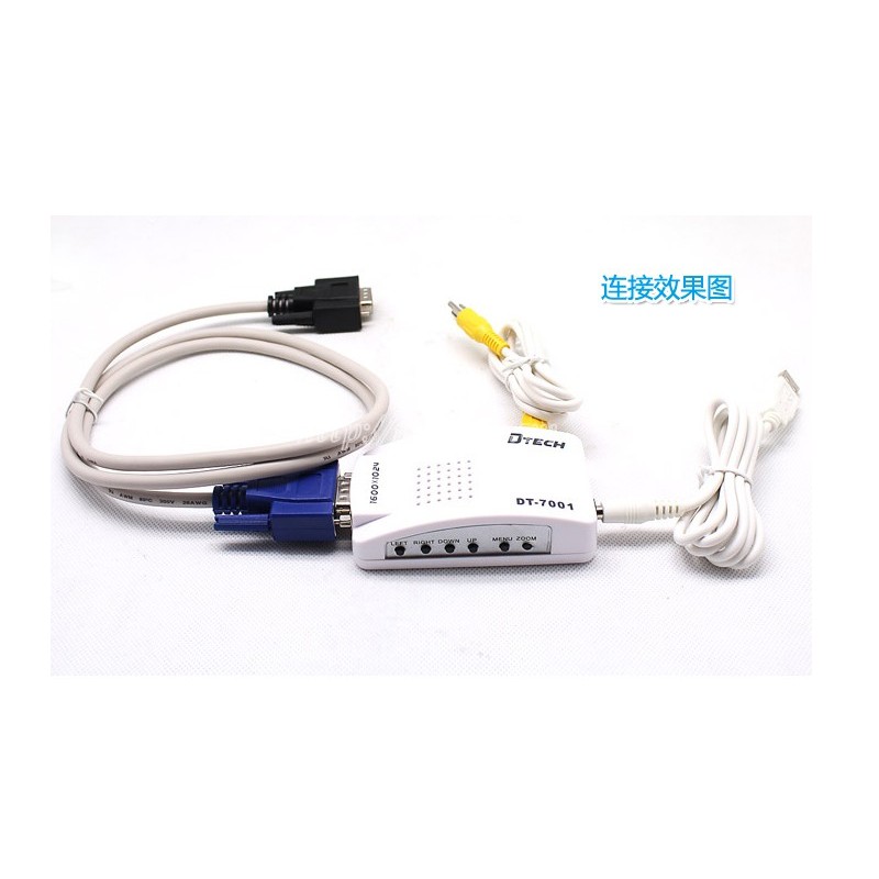Bộ chuyển đổi VGA sang Svideo và AV Dtech DT-7001 | BigBuy360 - bigbuy360.vn