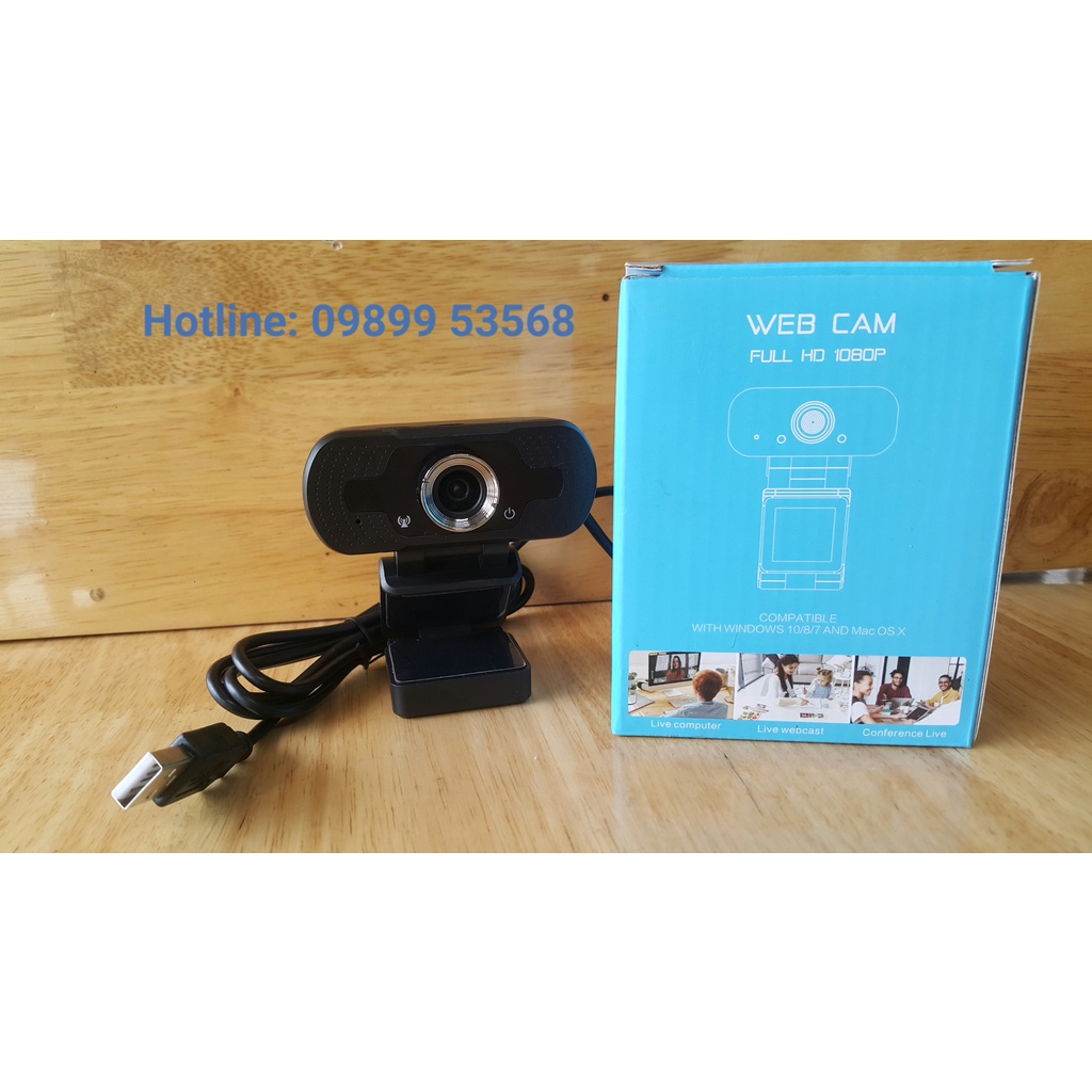 Webcam Full HD 1080P Màu Đen Dùng Cho Học Tập Và Làm Việc Trực Tuyến | BigBuy360 - bigbuy360.vn
