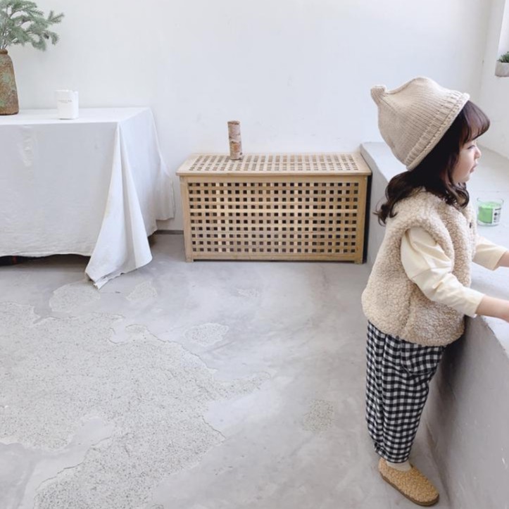 Áo khoác lông cừu dày thời trang cho bé gái