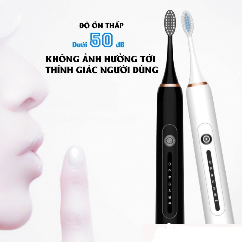 [Xả Kho] Bàn chải điện Sonic X7 với 6 chế độ rung, bàn chải phù hợp cho cả người niềng răng