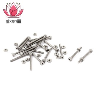Bộ 20 Vít Dài Đầu Có Ổ Hình Lục Giác Có Khía Kích Thước M2 X 20mm
