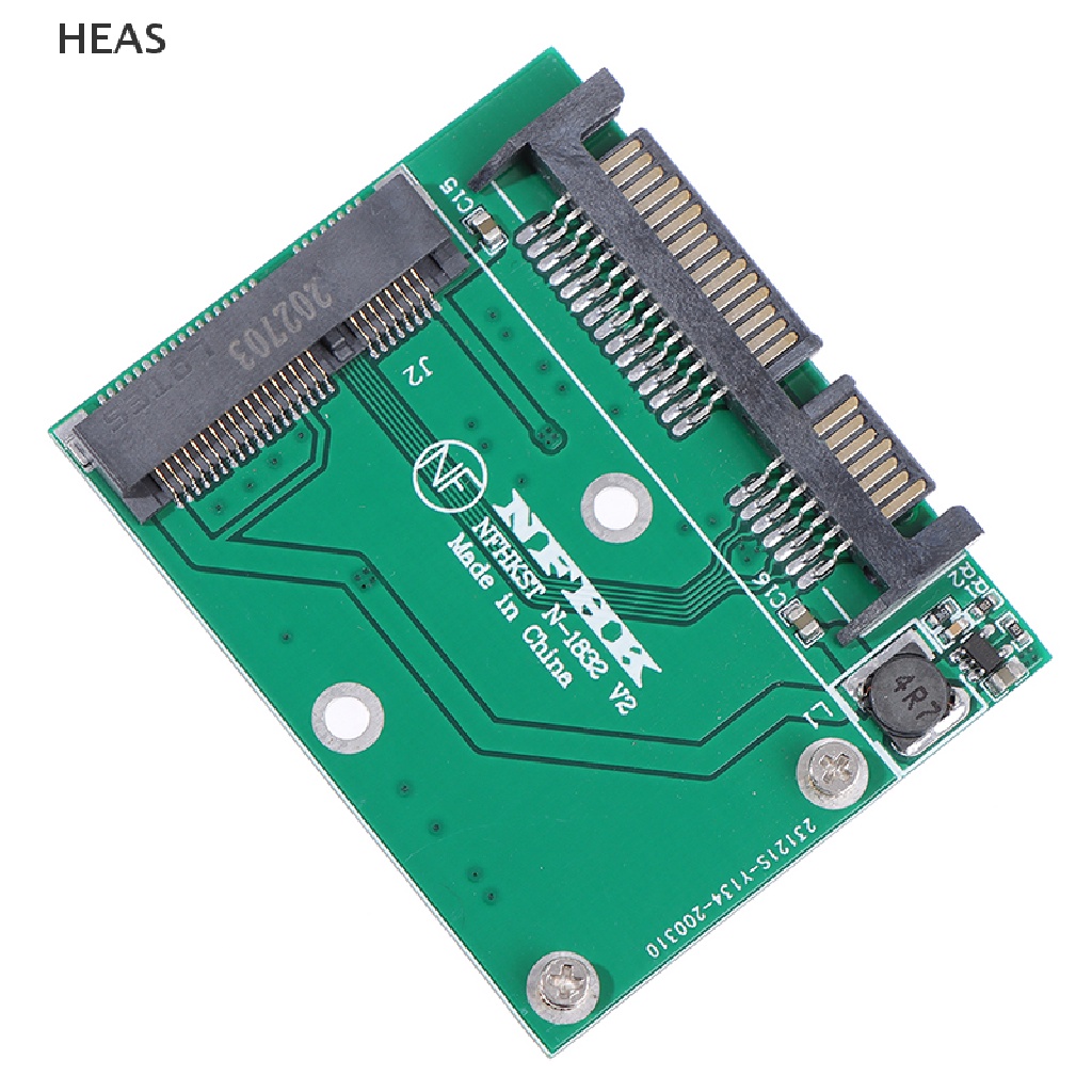He Standard MSATA SSD to 2.5 Inch SATA Adapter Converter Card Board Laptop Desktop id
