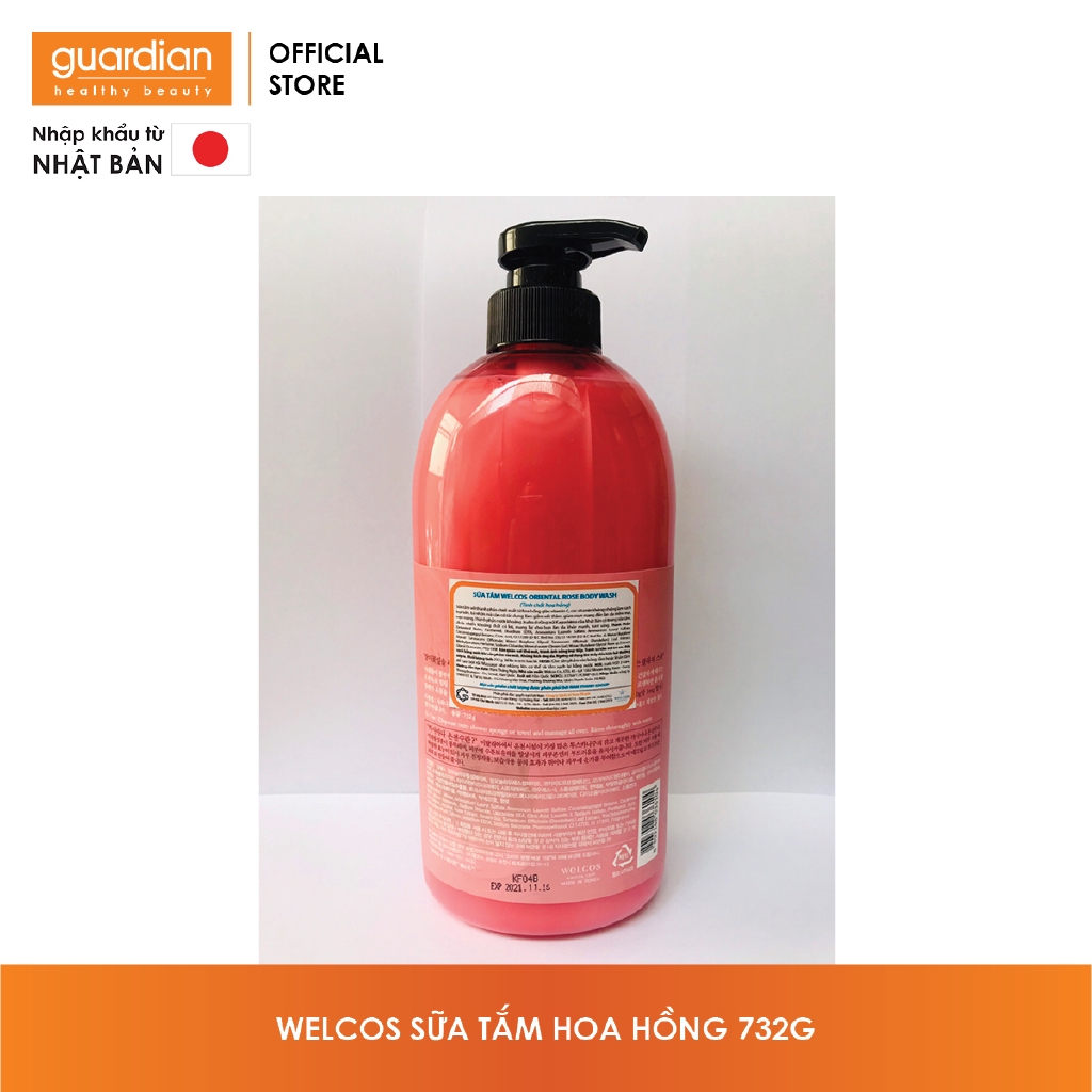 Sữa Tắm Body & Spa Welcos Shower Gel Oriental Rose Chai 732G