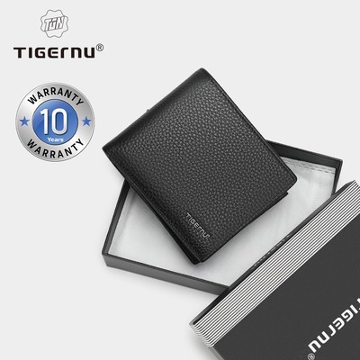 Tigernu 8002 Ví Chất Liệu Da Bò Cao Cấp Kèm Hộp Đựng