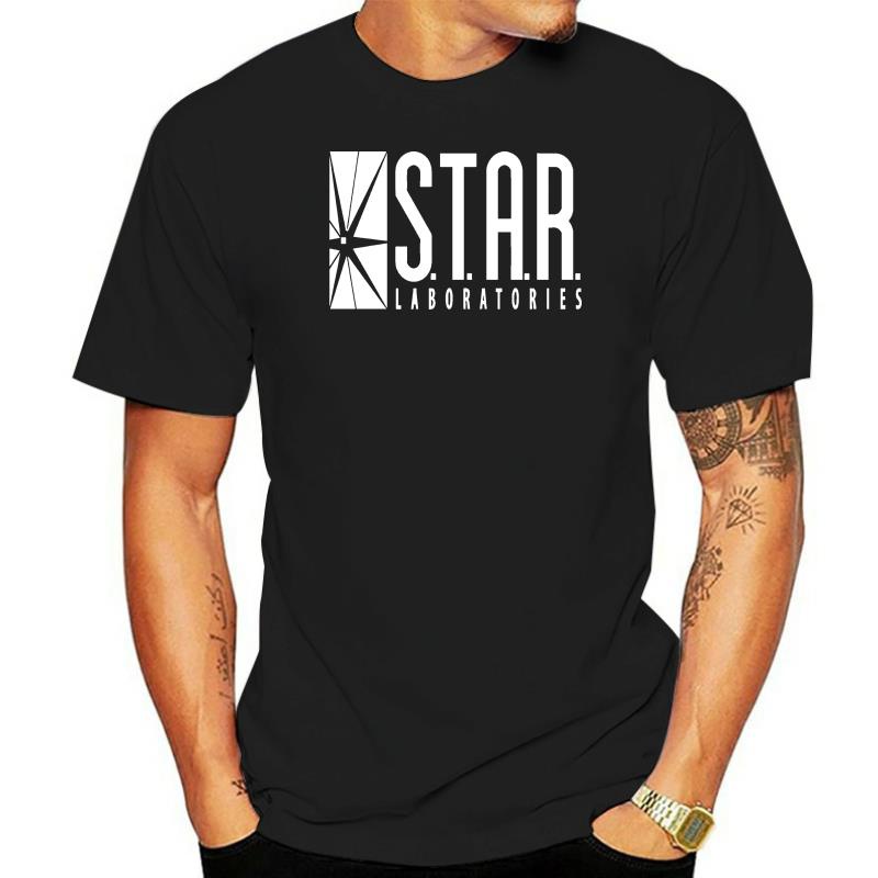 STAR Labs Flash Áo thun nam Barry Allen Star Laboratories trên Pro Club Black tee (1)