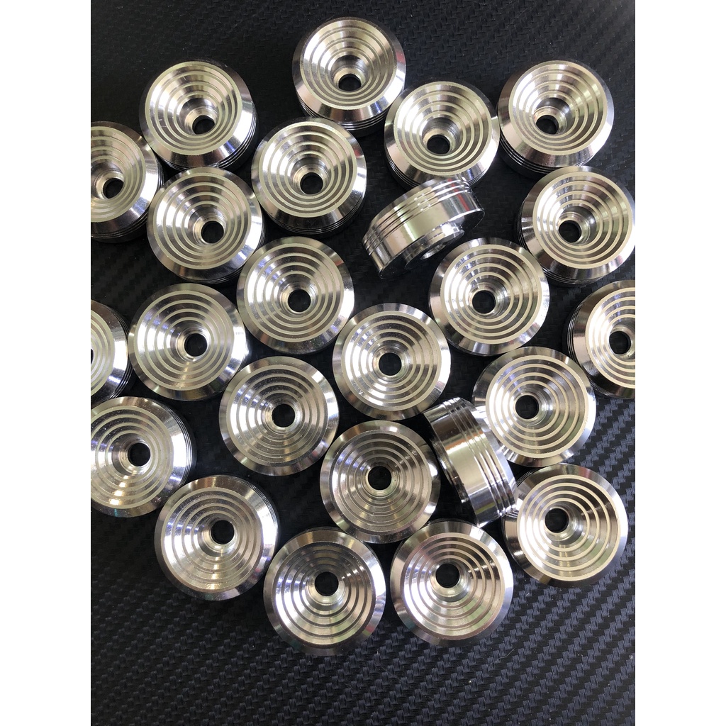 [HÌNH THẬT] Gù tay lái xoắn thái Inox 304 kèm ốc TITAN GR5 (bao gồm phụ kiện)