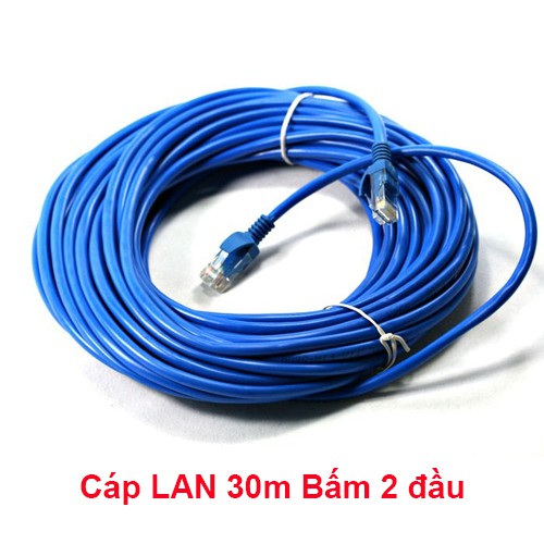 Cáp mạng LAN bấm sẵn 2 đầu RJ45 dài 30m