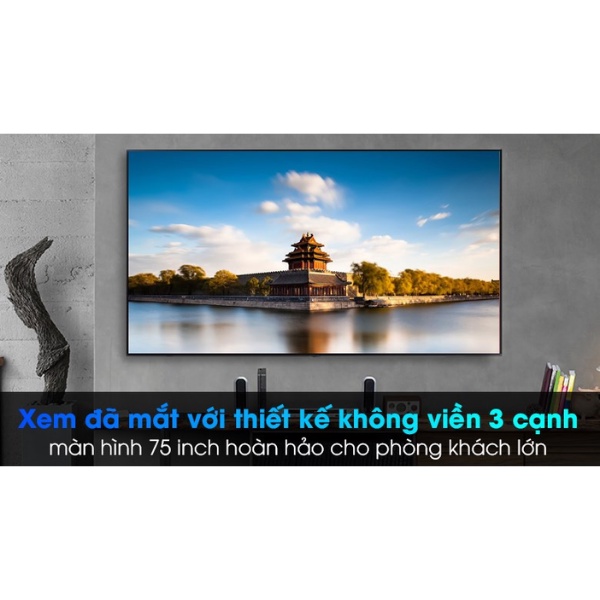 75AU7700 - Smart Tivi Samsung 4K 75 inch UA75AU7700KXXV Crystal UHD, điều khiển bằng giọng nói
