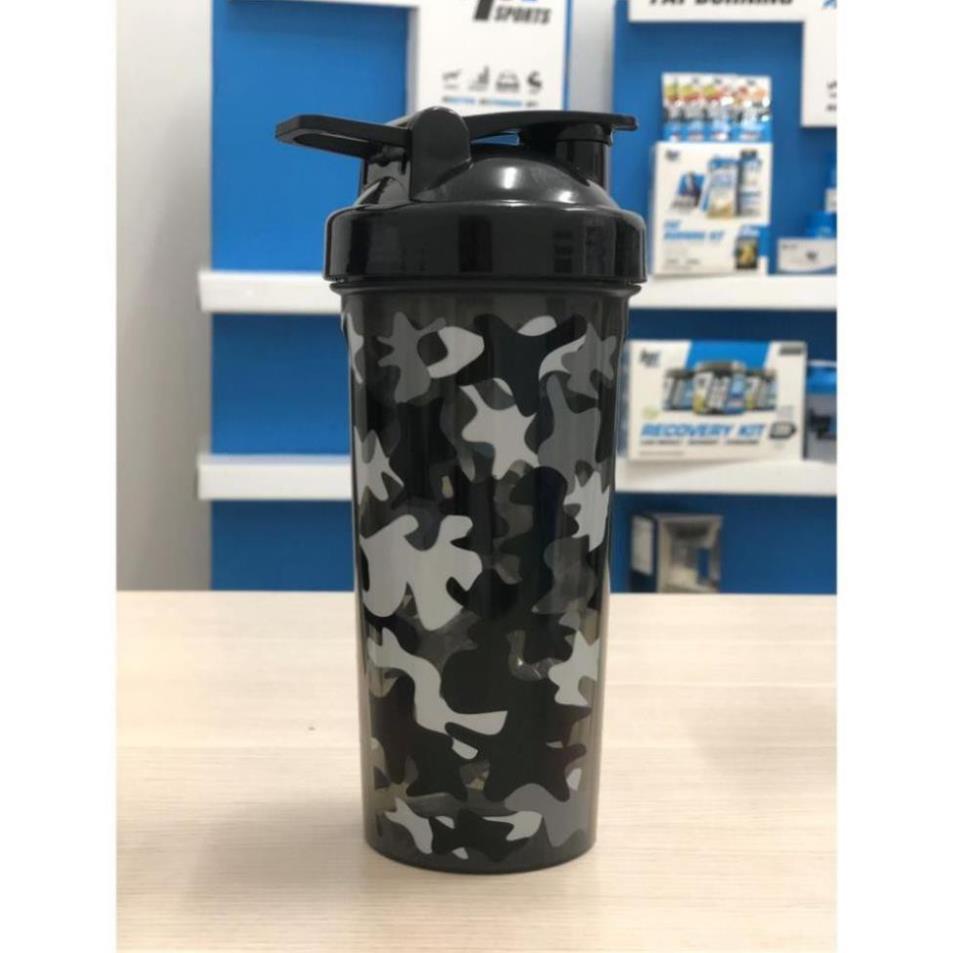 Bình Nước shaker Bpi Camo 600ml Nhựa BPA Free - An Toàn Cho Người Dùng